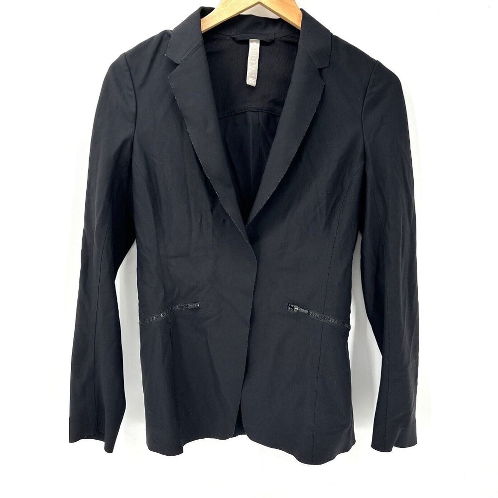 Athleta Interstellar Blazer Women's 4 Black Stretch